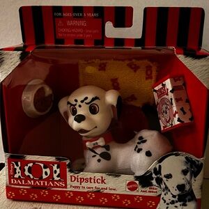 Mattel 101 Dalmatians Dipstick Dog Toy - White and Black